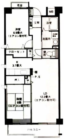 ジーニアスＫの物件間取画像